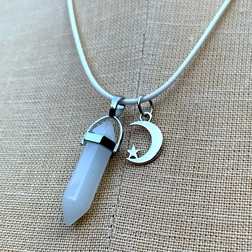 Handmade Resin Crystal Amulet Necklace